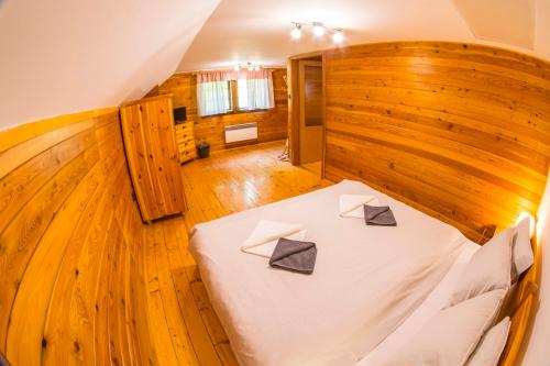 Postel nebo postele na pokoji v ubytování Elsa Chalupa
