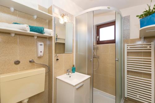 Koupelna v ubytování Studio apartman Branka