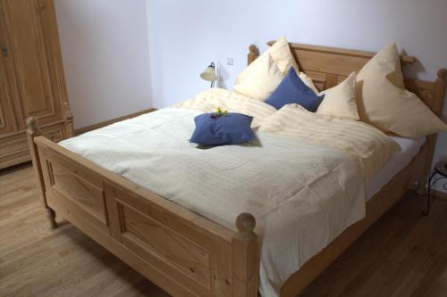 Кровать или кровати в номере Saliterhof