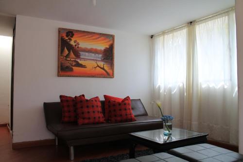Posezení v ubytování Hacienda Moncora, un lugar hermoso para toda la familia y los amigos