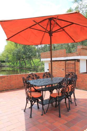 Patio nebo venkovní prostory v ubytování Hacienda Moncora, un lugar hermoso para toda la familia y los amigos