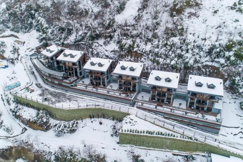 Peerless Villas Hotel v zimě