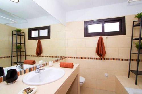 Vonios kambarys apgyvendinimo įstaigoje Casa Vilas