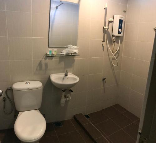 Koupelna v ubytování SARIKEI GARDEN HOTEL