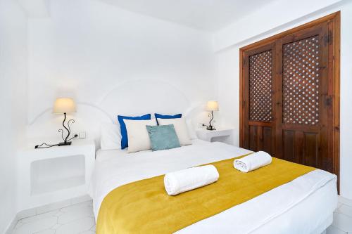 Cama o camas de una habitación en Espanhouse Aldea Del Mar