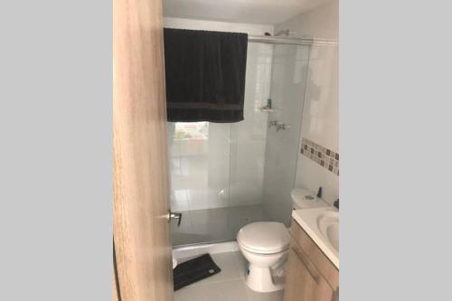 Koupelna v ubytování Apartamento cómodo con todo lo que necesitas con Aire Acondicionado !!