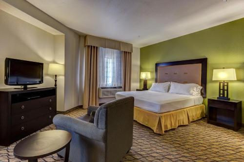 Телевизор и/или развлекательный центр в Holiday Inn Express Hotel & Suites Montrose - Black Canyon Area, an IHG Hotel