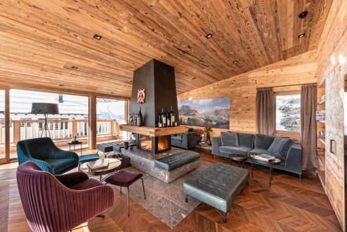 Posezení v ubytování Skilodge Oberlech