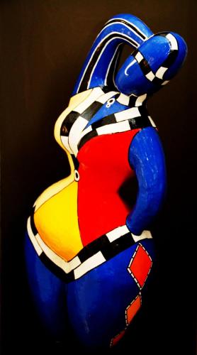 a colorful sculpture of a colorful object at Hôtel des Arts in Toulouse