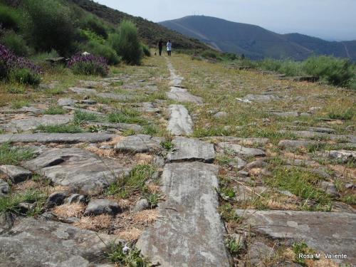 a rocky path on a mountain with people walking on it at Casa Rural Las Jañonas CC-CR-00219 in Gata