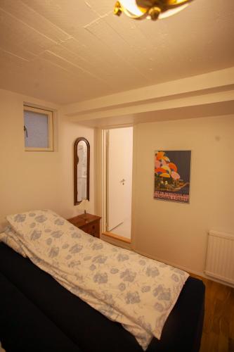 Postel nebo postele na pokoji v ubytování Tórshavn Apartment - In The Center