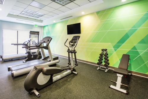 a gym with treadmills and cardio equipment in a room at Holiday Inn Timonium by IHG in Timonium