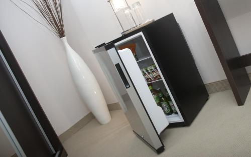 Kuchyň nebo kuchyňský kout v ubytování Hotel Polans