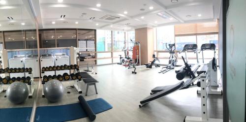 Fitness centar i/ili fitness sadržaji u objektu Ocloud Hotel Gangnam