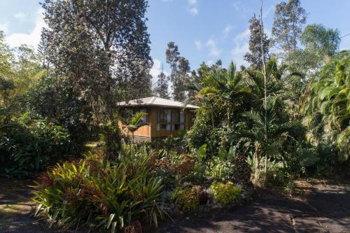 Κήπος έξω από το Peace of Paradise cabin
