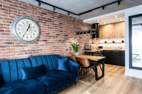 Kuchyňa alebo kuchynka v ubytovaní Apartament Małopanewska Wrocław Centrum