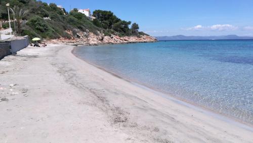 Uma praia perto da casa de temporada