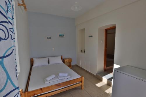 Katil atau katil-katil dalam bilik di Oasis Rooms & Studios in Galissas