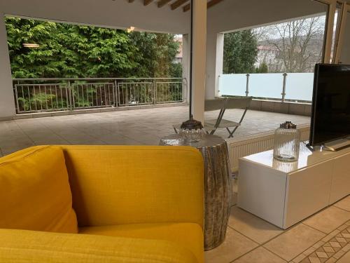 Posezení v ubytování Luxus-Apartment Quierschied