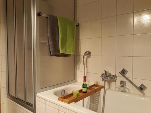 Koupelna v ubytování Klostermühle