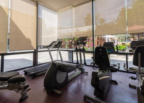 Fitness centrum a/nebo fitness zařízení v ubytování Hotel Hacienda San Cristóbal