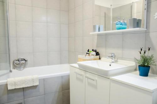 Kúpeľňa v ubytovaní Apartment Šola