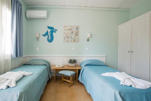 Katil atau katil-katil dalam bilik di Spiti Prifti Apartments