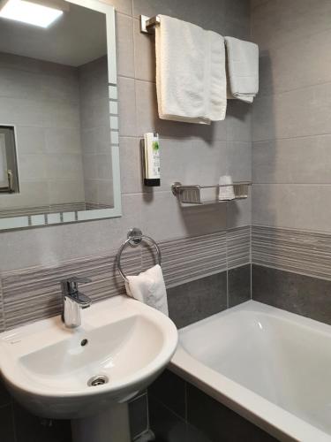 Koupelna v ubytování Hotel Piano 2 - Mont-St-Guibert - Louvain-la-Neuve