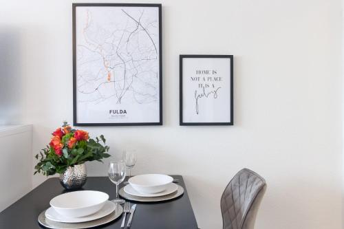 Galeriebild der Unterkunft Modernes Apartment Liobablick Nr1 FeWo Fulda Petersberg in Petersberg