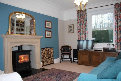 A seating area at High Rigg B&B 