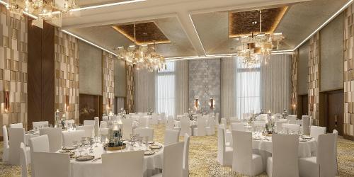 Restaurace v ubytování Holiday Inn Dubai Al-Maktoum Airport by IHG