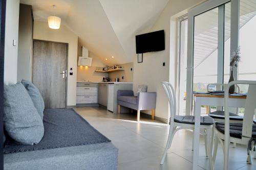 Dapur atau dapur kecil di Willa Dobryłko II -Apartamenty