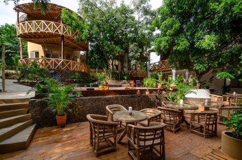 Κήπος έξω από το Carpe Diem Casitas & Villas Mazunte