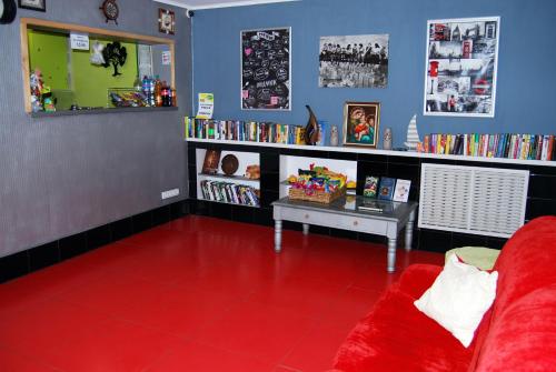 Bibliothèque dans l'auberge de jeunesse