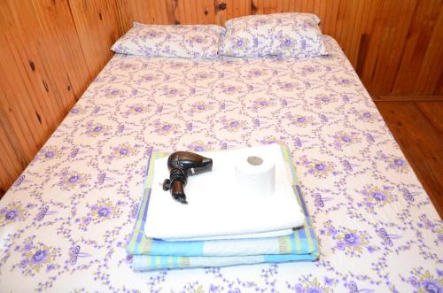 Postel nebo postele na pokoji v ubytování Olympos Camlık Pension