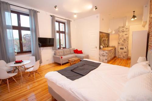Χώρος καθιστικού στο Apartament 511 Katarzyny AC Progres