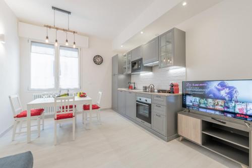 Køkken eller tekøkken på Realkasa Old Town Flat