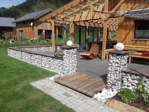 Jardín al aire libre en Kreischberg Chalet in Murau