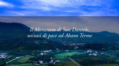 a picture of a mountain with the words in the sky at Terme Villa Pace in Abano Terme