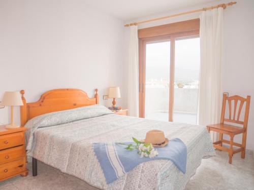 Postel nebo postele na pokoji v ubytování Apartamentos Marineu Jazmines