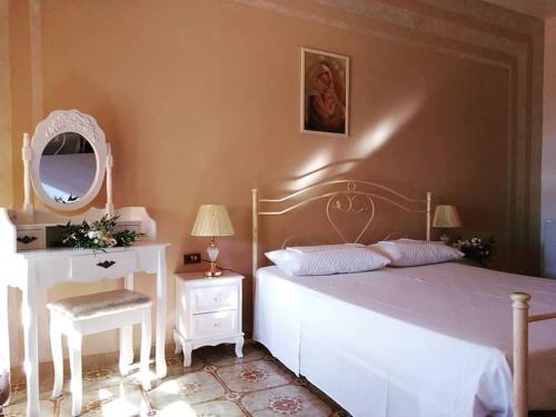 Katil atau katil-katil dalam bilik di B&B La Felicità