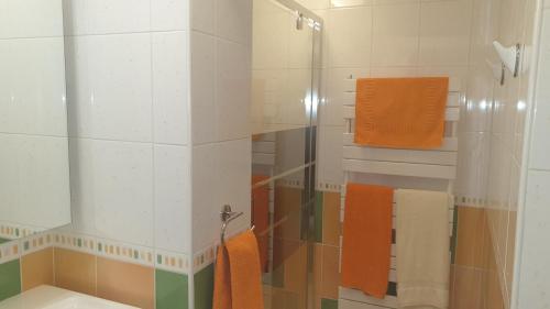 Ένα μπάνιο στο Villa les Agapanthes avec piscine et SPA chauffée dans votre appartement