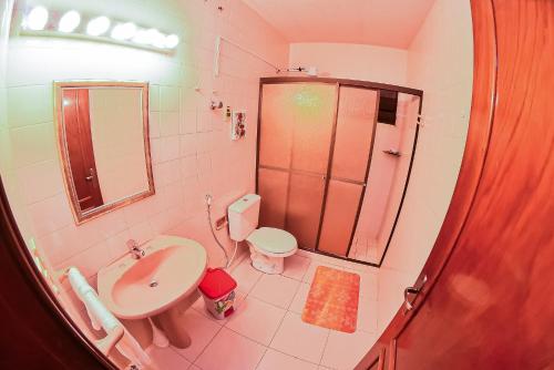 Koupelna v ubytování Palmera Hotel CDE
