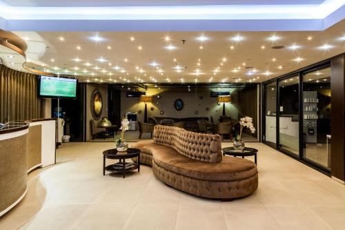 Χώρος καθιστικού στο Aquarius Luxury Suites
