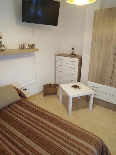 เตียงในห้องที่ DavidSara