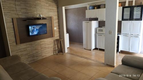 Kuchyň nebo kuchyňský kout v ubytování Recanto Belo Quinto Patrimônio