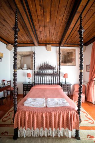 Postel nebo postele na pokoji v ubytování Casa da Lage