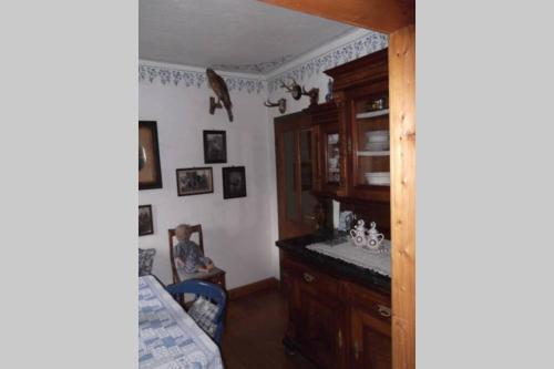 a kitchen with a sink and a counter in a room at Paola’s Country Home - Vanoi Primiero Trentino in Canale San Bovo