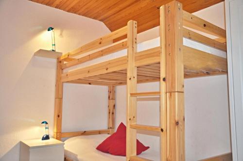 Poschodová posteľ alebo postele v izbe v ubytovaní PW Strandmuschel