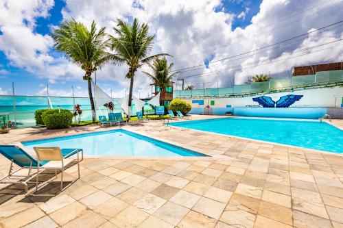 สระว่ายน้ำที่อยู่ใกล้ ๆ หรือใน Hotel Ponta Negra Beach Natal
